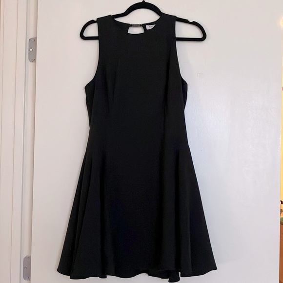 Halston Heritage Dresses & Skirts - Halston Heritage Black A-line Dress with Cutout Back Detail
